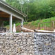 Mur Gabion pour une terrasse